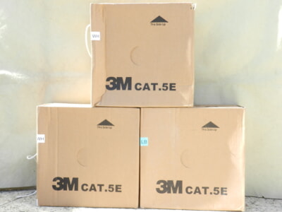 3M スリーエム LANケーブル 300m巻 CAT5E UTP4P　VOL-5C4V-ULB/VOL-5C4V-UWH